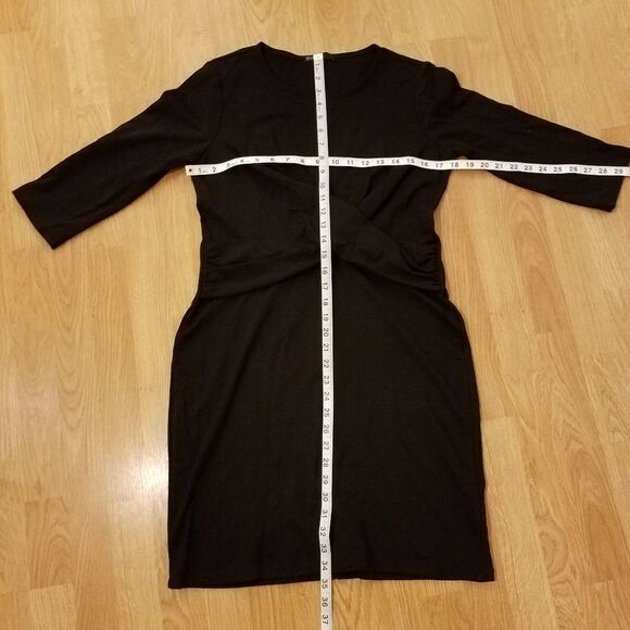 Gibson Knot Front Stretch Knit Dress sz Medium - Picture 7 of 8